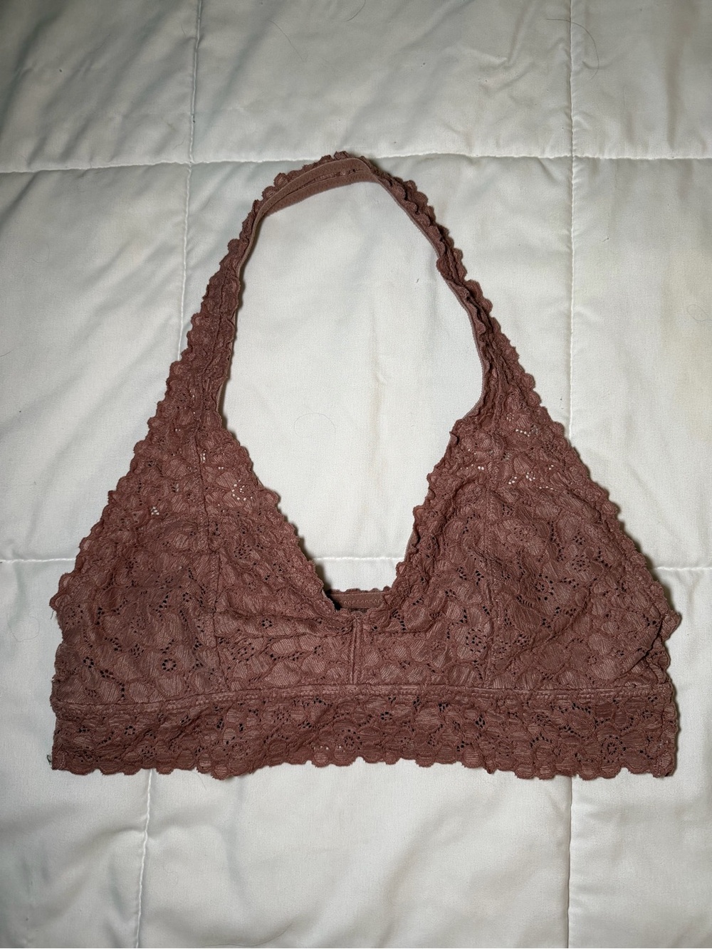 aerie Mauve Lace Racerback Bralette